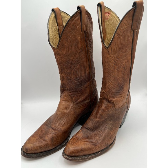 Abilene brown cowboy boots men’s 8.5 main image 4